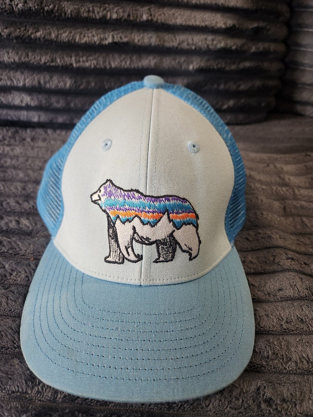 Patagonia Kids Trucker Hat Snapback Baby Blue